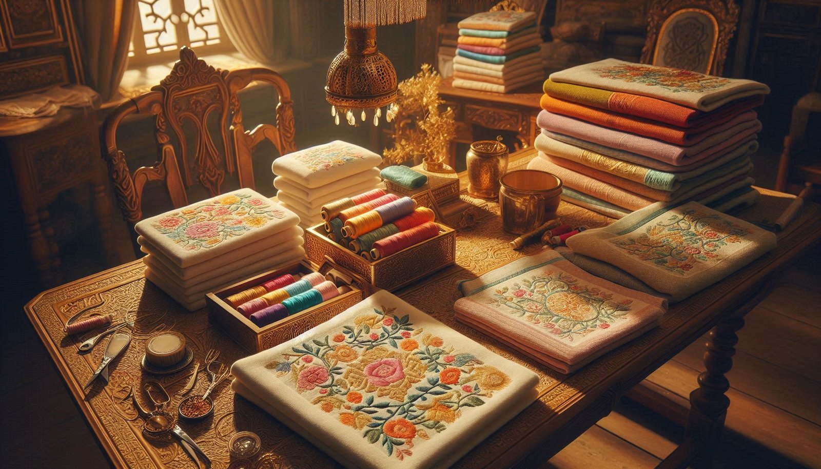 Panos de prato bordados