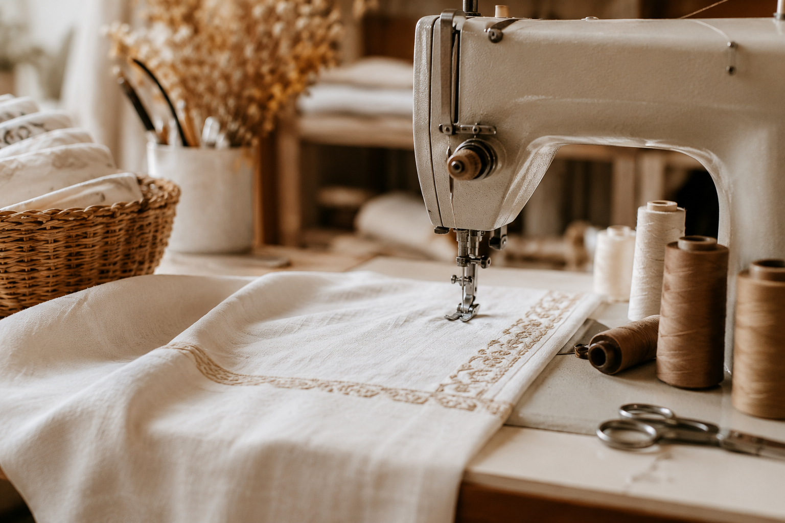 Atelier Lines produzindo peças artesanais